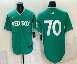 Nike Boston Red Sox #70 Payton Tolle Green 2025 City Connect Limited Stitched Baseball Jersey