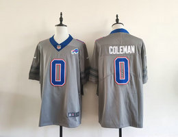 Nike Buffalo Bills #0 Keon Coleman Gray City Stitched Football Jersey