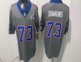 Nike Buffalo Bills #73 Dion Dawkins Gray City Stitched Football Jersey