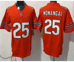 Nike Chicago Bears #25 Kyle Monangai Orange NFL Stitched Jersey