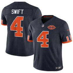 Nike Chicago Bears #4 D'Andre Swift Navy 2026 Rivalries Stitched Football Jersey