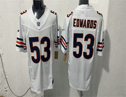 Nike Chicago Bears #53 T.J. Edwards White 2026 F.U.S.E. Vapor Untouchable Stitched Football Jersey