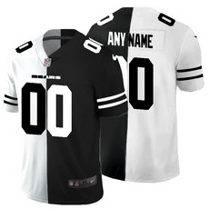Nike Chicago Bears Customized White and Black Authentic Stitched NFL Jerseys