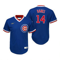 Nike Chicago Cubs #14 Cubs Ernie Blue Pullover Authentic Stitched MLB Jersey