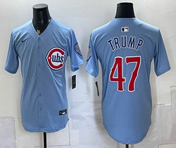 Nike Chicago Cubs #47 Trump Blue 2026 2nd Alternate Stitched Baseball Jersey