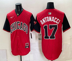 Nike Chicago White Sox #17 Sam Antonacci Red Black 2025 City Connect Baseball Jersey