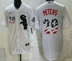 Nike Chicago White Sox #29 Tristan Peters White 2026 USA 250 Fourth of July Stitched Jersey
