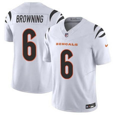 Nike Cincinnati Bengals #6 Jake Browning White NFL Stitched Jersey