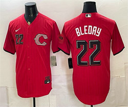 Nike Cincinnati Reds #22 JJ Bleday Red 2026 City Connect Stadium Stitched Baseball Jersey