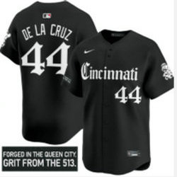 Nike Cincinnati Reds #44 Elly De La Cruz Black 5(V) Joint MLB Jersey