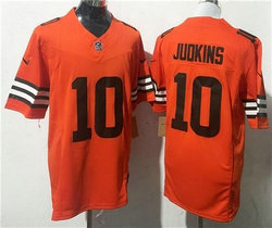 Nike Cleveland Browns #10 Quinshon Judkins Orange Stitched NFL Jersey
