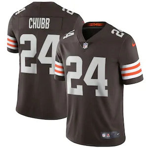 Nike Cleveland Browns #24 Nick Chubb 2020 Brown Vapor Untouchable Authentic Stitched NFL Jersey.webp