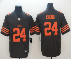 Nike Cleveland Browns #24 Nick Chubb Brown Rush Limited Authentic stitched NFL jersey