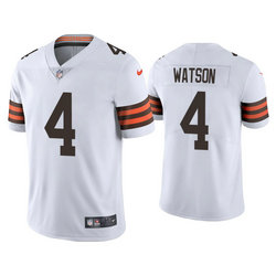 Nike Cleveland Browns #4 Deshaun Watson White Vapor Untouchable Authentic stitched NFL jersey