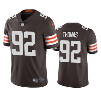 Nike Cleveland Browns #92 Chad Thomas Brown Vapor Untouchable Authentic stitched NFL jersey