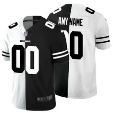 Nike Cleveland Browns Customized White and Black Authentic Stitched NFL Jerseys