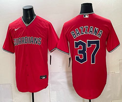 Nike Cleveland Guardians #39 Bazzana Bazzana Red Authentic Stitched MLB Jersey