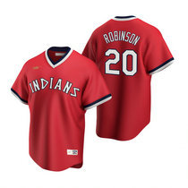 Nike Cleveland Indians #20 Frank Robinson Red Cooperstown Collection Authentic Stitched MLB Jersey