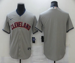 Nike Cleveland Guardians #Blank Gray Game Authentic Stitched MLB Jersey