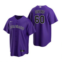 Nike Colorado Rockies #60 Mychal Givens Purple Game Jersey