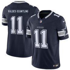 Nike Dallas Cowboys #11 Marquez Valdes-Scantling Navy Stitched Football Jersey