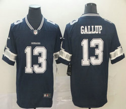 Nike Dallas Cowboys #13 Michael Gallup Navy Blue Vapor Untouchable Authentic stitched NFL jersey