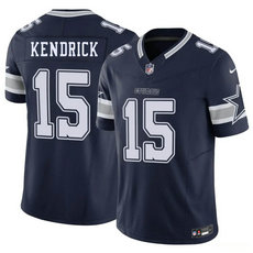 Nike Dallas Cowboys #15 Derion Kendrick Navy Stitched Football Jersey
