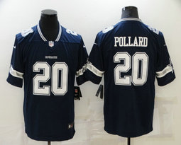 Nike Dallas Cowboys #20 Tony Pollard Blue Vapor Untouchable Limited Authentic Stitched NFL Jersey
