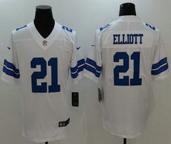 Nike Dallas Cowboys #21 Ezekiel Elliott White Vapor Untouchable Limited Authentic Stitched NFL Jersey