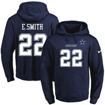 Nike Dallas Cowboys #22 Emmitt Smith Navy Blue Stitched NFL Hooded