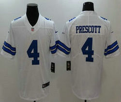 Nike Dallas Cowboys #4 Dak Prescott White Vapor Untouchable Limited Authentic Stitched NFL Jersey