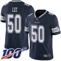 Nike Dallas Cowboys #50 Sean Lee 100th Season Blue Vapor Untouchable Limited Authentic Stitched NFL Jersey