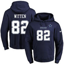 Nike Dallas Cowboys #82 Jason Witten Navy Blue Stitched NFL Hooded