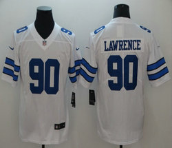 Nike Dallas Cowboys #90 Demarcus Lawrence White Vapor Untouchable Limited Authentic Stitched NFL Jersey