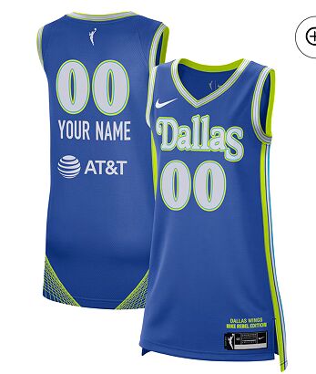 Nike Dallas Wings Unisex Victory Custom Blue Jersey printed