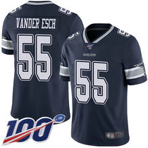 Nike Dallas cowboys #55 Leighton Vander 100th Season Blue Vapor Untouchable Authentic Stitched NFL jersey