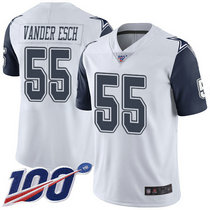 Nike Dallas cowboys #55 Leighton Vander 100th Season White Rush Authentic Stitched NFL jersey