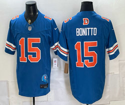Nike Denver Broncos #15 Nik Bonitto Navy F.U.S.E Authentic Stitched NFL Jersey