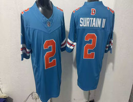 Nike Denver Broncos #2 Patrick Surtain II Navy F.U.S.E Authentic Stitched NFL Jersey