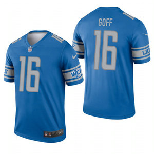 Nike Detroit Lions #16 Jared Goff Blue Vapor Untouchable Authentic Stitched NFL Jersey