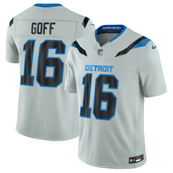 Nike Detroit Lions #16 Jared Goff Silver 2026 Rivalries Stitched Football Jersey