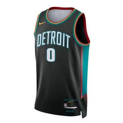 Nike Detroit Pistons #0 Jalen Duren Black Basketball Jersey