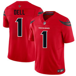 Nike Houston Texans #1 Tank Dell Red Stitched Jersey