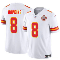 Nike Kansas City Chiefs #8 DeAndre Hopkins White Vapor Untouchable Authentic stitched NFL jersey
