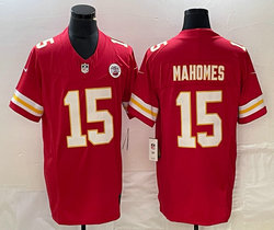 Nike Kansas City Chiefs #15 Patrick Mahomes Red 2023 F.U.S.E Authentic Stitched NFL Jersey