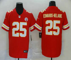 Nike Kansas City Chiefs #25 Clyde Edwards-Helaire Red Vapor Untouchable Authentic stitched NFL jersey