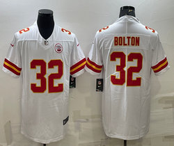 Nike Kansas City Chiefs #32 Nick Bolton White Vapor Untouchable Authentic stitched NFL jersey