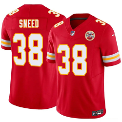 Nike Kansas City Chiefs #38 L'Jarius Sneed Red Authentic Stitched NFL Jersey