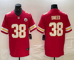 Nike Kansas City Chiefs #38 L'Jarius Sneed Red Vapor Untouchable Authentic Stitched NFL Jersey