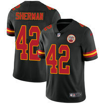 Nike Kansas City Chiefs #42 Anthony Sherman Black Rush Limited Authentic stitched NFL jersey
